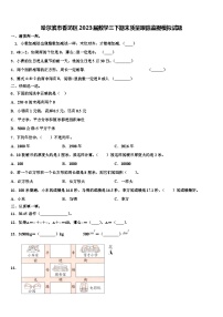 哈尔滨市香坊区2023届数学三下期末质量跟踪监视模拟试题含解析