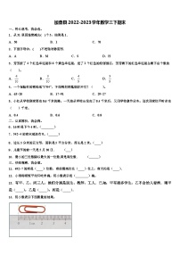 加查县2022-2023学年数学三下期末含解析