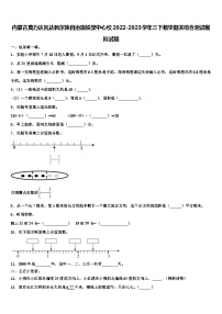 内蒙古莫力达瓦达斡尔族自治旗铁坚中心校2022-2023学年三下数学期末综合测试模拟试题含解析