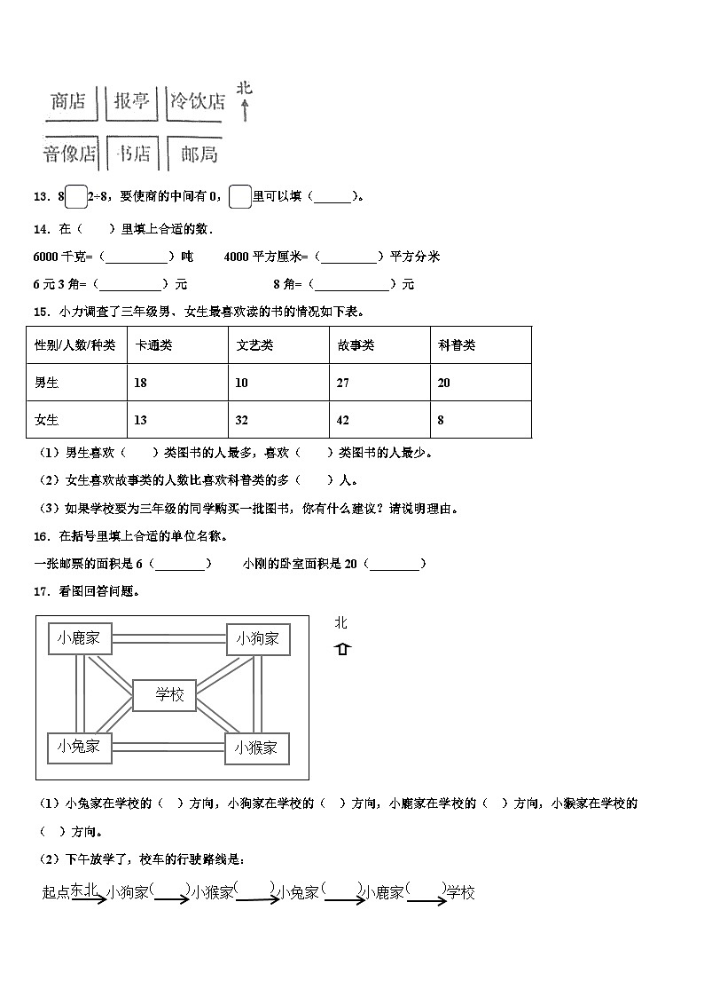安徽省安庆市桐城市2023年数学三下期末监测模拟试题含解析第2页