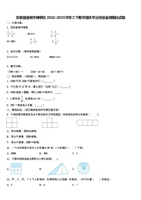 安徽省宿州市埇桥区2022-2023学年三下数学期末学业质量监测模拟试题含解析