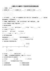 大埔县2023届数学三下期末教学质量检测模拟试题含解析