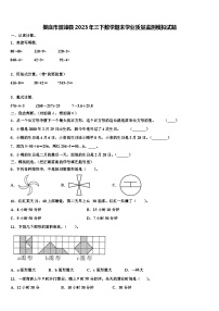 娄底市双峰县2023年三下数学期末学业质量监测模拟试题含解析