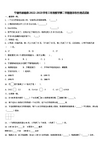 宁德市屏南县2022-2023学年三年级数学第二学期期末综合测试试题含解析