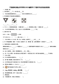 宁夏回族石嘴山市平罗县2023届数学三下期末学业质量监测试题含解析