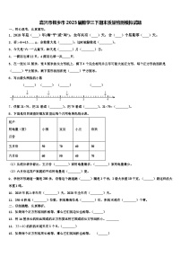 嘉兴市桐乡市2023届数学三下期末质量检测模拟试题含解析