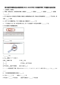 四川省甘孜藏族自治州得荣县2022-2023学年三年级数学第二学期期末监测试题含解析