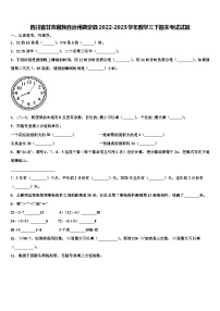 四川省甘孜藏族自治州康定县2022-2023学年数学三下期末考试试题含解析