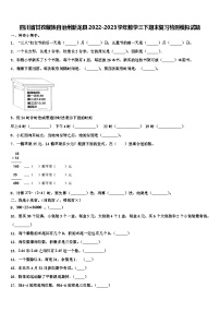 四川省甘孜藏族自治州新龙县2022-2023学年数学三下期末复习检测模拟试题含解析