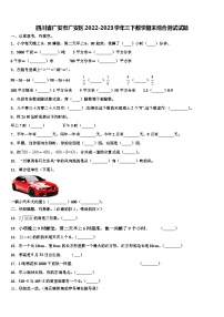 四川省广安市广安区2022-2023学年三下数学期末综合测试试题含解析