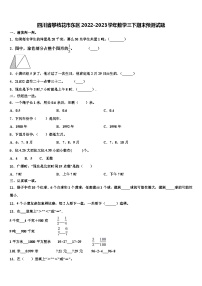 四川省攀枝花市东区2022-2023学年数学三下期末预测试题含解析