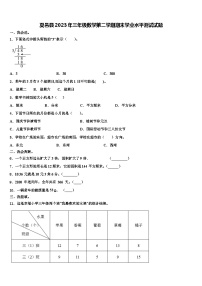 夏邑县2023年三年级数学第二学期期末学业水平测试试题含解析