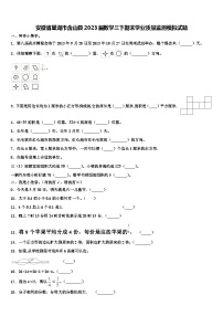 安徽省巢湖市含山县2023届数学三下期末学业质量监测模拟试题含解析