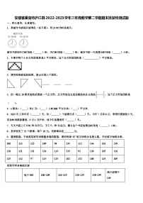 安徽省巢湖市庐江县2022-2023学年三年级数学第二学期期末质量检测试题含解析