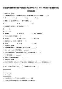 安徽省滁州市滁州外国语学校附属苏滁实验学校2022-2023学年数学三下期末教学质量检测试题含解析