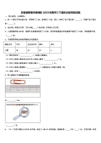 安徽省阜阳市颖州区2023年数学三下期末达标检测试题含解析