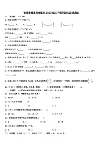 安徽省淮北市杜集区2023届三下数学期末监测试题含解析