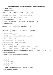 安徽省铜陵市铜陵县2023届三年级数学第二学期期末考试模拟试题含解析