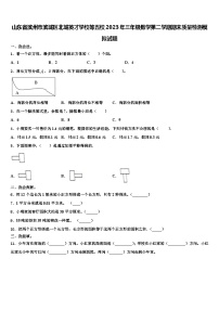 山东省滨州市滨城区北城英才学校等五校2023年三年级数学第二学期期末质量检测模拟试题含解析