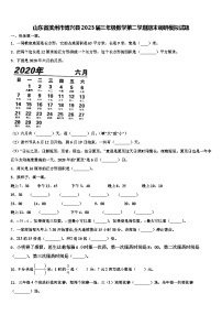 山东省滨州市博兴县2023届三年级数学第二学期期末调研模拟试题含解析