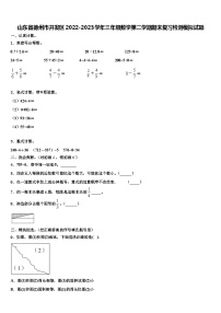 山东省德州市开发区2022-2023学年三年级数学第二学期期末复习检测模拟试题含解析