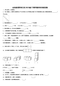 山东省东营市河口区2023届三下数学期末综合测试试题含解析