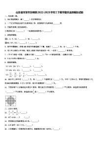 山东省菏泽市东明县2022-2023学年三下数学期末监测模拟试题含解析