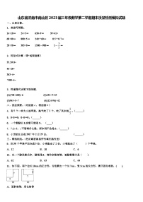 山东省济南市南山区2023届三年级数学第二学期期末质量检测模拟试题含解析