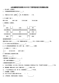 山东省聊城市东阿县2023年三下数学期末复习检测模拟试题含解析