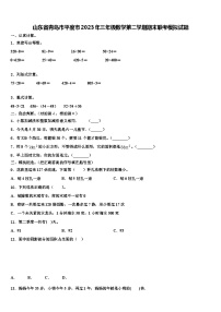 山东省青岛市平度市2023年三年级数学第二学期期末联考模拟试题含解析