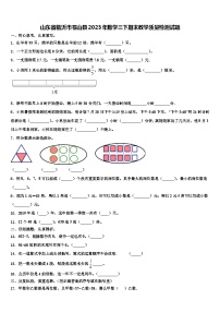 山东省临沂市苍山县2023年数学三下期末教学质量检测试题含解析