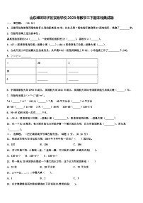 山东潍坊坊子区实验学校2023年数学三下期末经典试题含解析