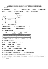 山东省临沂市河东区2022-2023学年三下数学期末复习检测模拟试题含解析