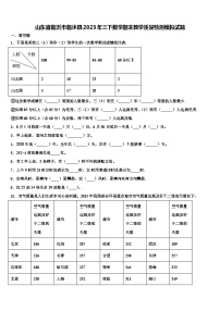 山东省临沂市临沐县2023年三下数学期末教学质量检测模拟试题含解析