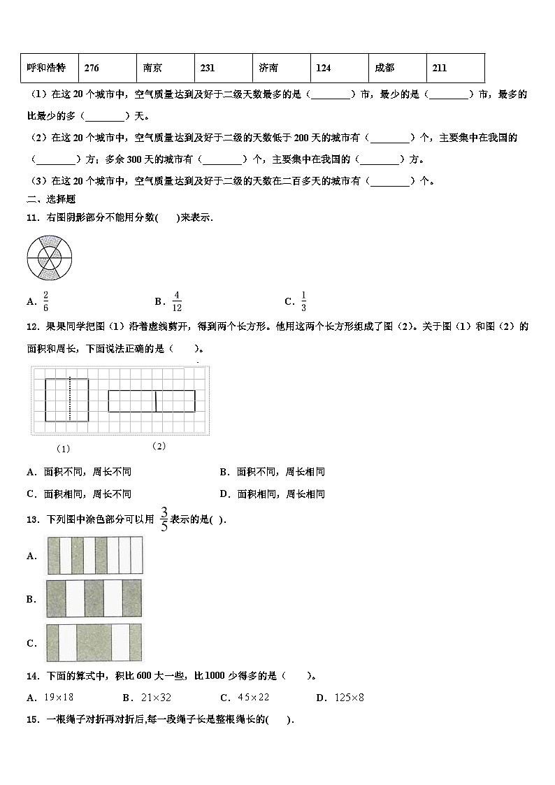 山东省临沂市临沐县2023年三下数学期末教学质量检测模拟试题含解析第2页