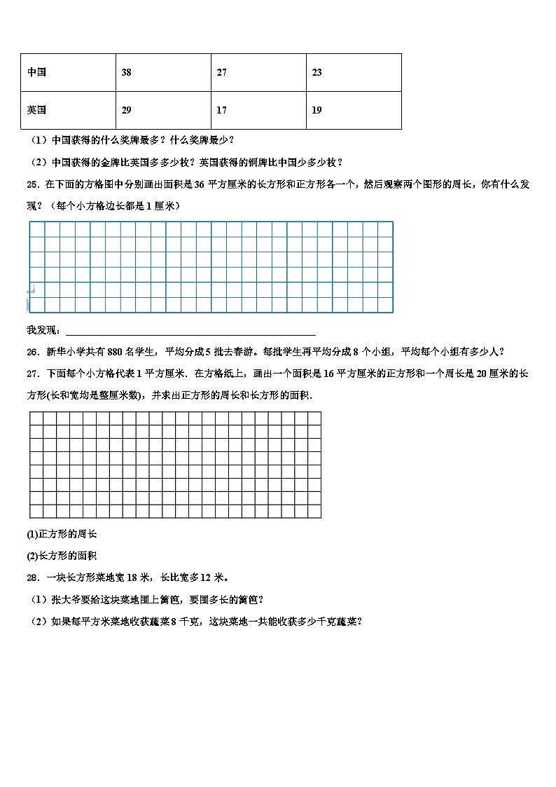 山东省潍坊安丘市、高密市2023届三年级数学第二学期期末复习检测模拟试题含解析第3页