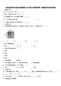 山东省日照市山海天旅游度假区2023届三年级数学第二学期期末质量检测试题含解析