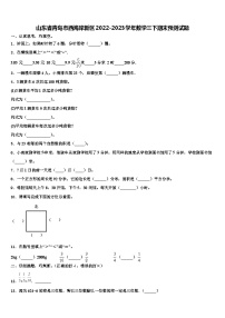 山东省青岛市西海岸新区2022-2023学年数学三下期末预测试题含解析