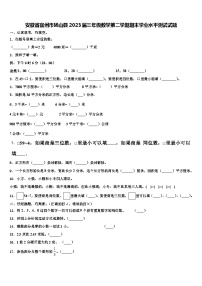 安徽省宿州市砀山县2023届三年级数学第二学期期末学业水平测试试题含解析