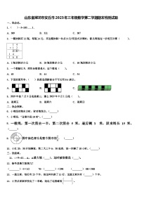 山东省潍坊市安丘市2023年三年级数学第二学期期末检测试题含解析