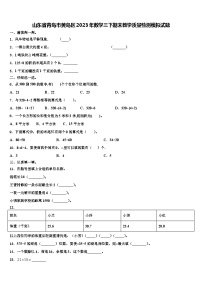 山东省青岛市黄岛区2023年数学三下期末教学质量检测模拟试题含解析