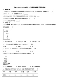 宣威市2022-2023学年三下数学期末考试模拟试题含解析