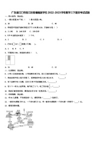 广东省江门市蓬江区荷塘雨露学校2022-2023学年数学三下期末考试试题含解析