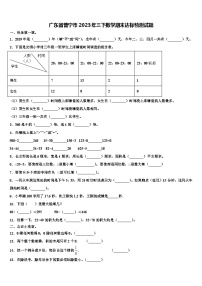 广东省普宁市2023年三下数学期末达标检测试题含解析