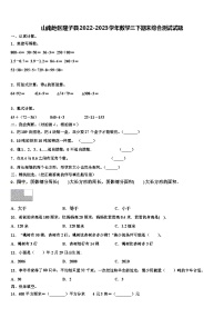 山南地区隆子县2022-2023学年数学三下期末综合测试试题含解析