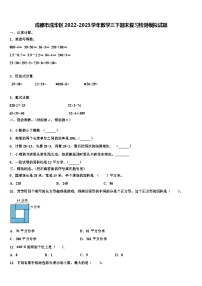 成都市成华区2022-2023学年数学三下期末复习检测模拟试题含解析