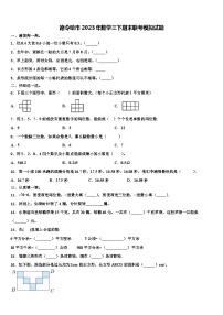 德令哈市2023年数学三下期末联考模拟试题含解析