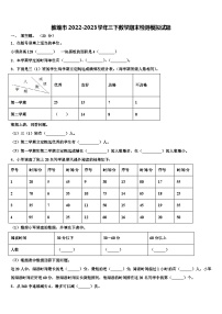 敦煌市2022-2023学年三下数学期末检测模拟试题含解析