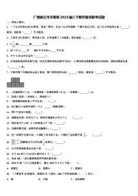 广西崇左市天等县2023届三下数学期末联考试题含解析