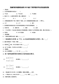 抚顺市新宾满族自治县2023届三下数学期末学业质量监测试题含解析